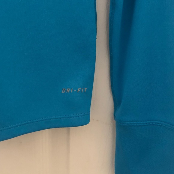 Nike Turquoise Dri-fit Quarter Zip - Picture 5 of 6